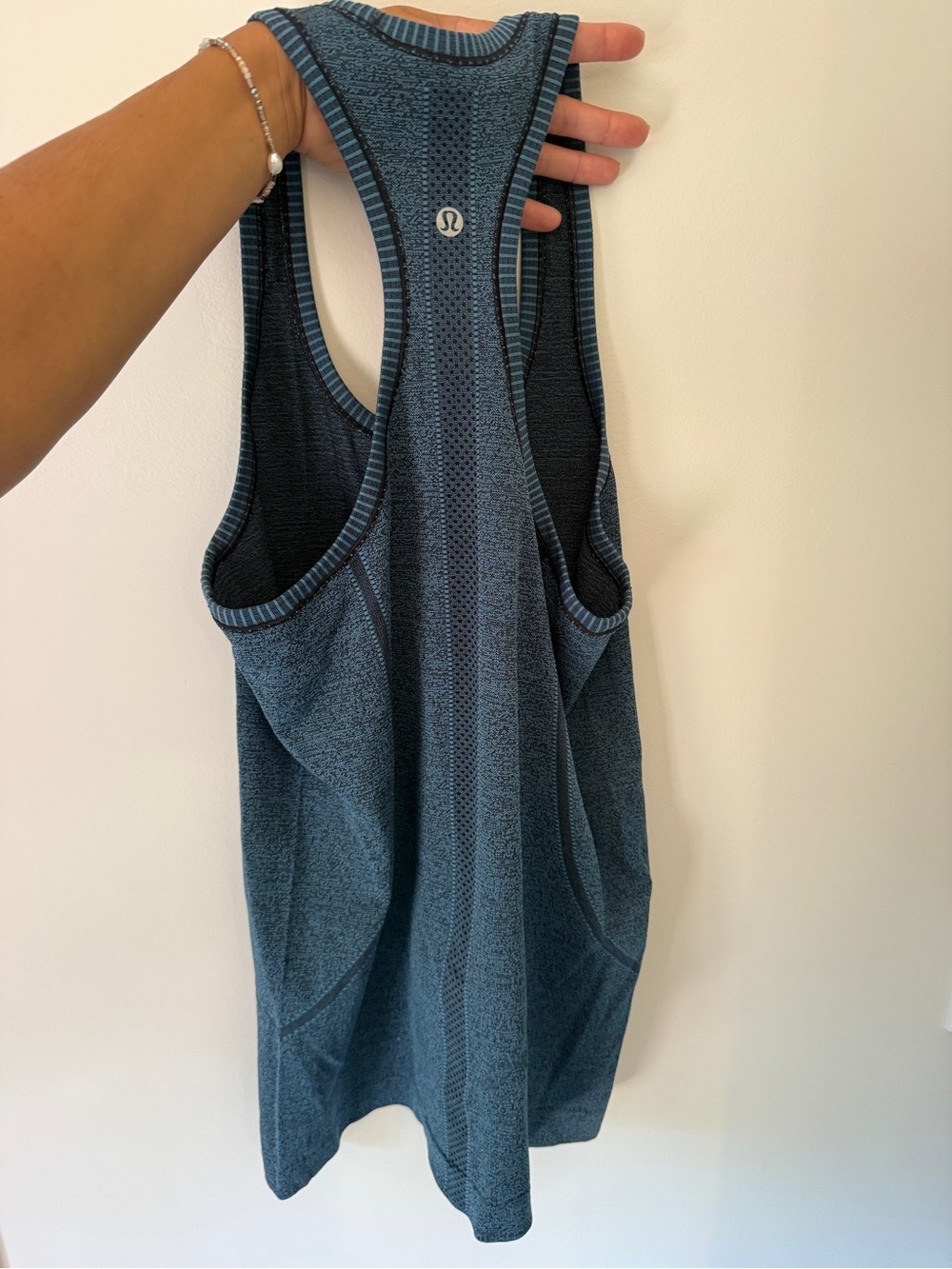 lululemon athletic Teal-Blue Seamless Racerback Tank